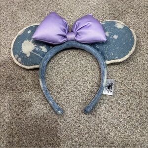 Disney Parks Ears Headband - DISTRESSED BLUE DENIM Bleached Minnie Ears